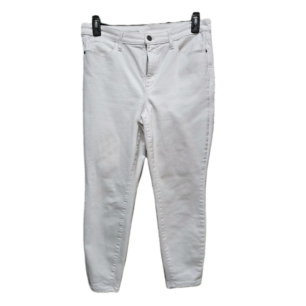 Talbots FLAWLESS High-Waist Jegging Ankle Women's 12P White‎